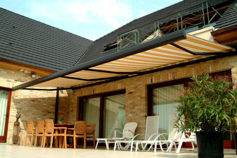 The Total Eclipse Commercial Retractable Awning for Restaurants in Colorado Springs